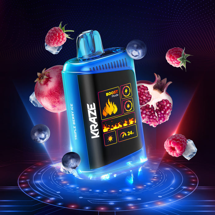 Kraze HD Mega 20K - Triple Berry Ice