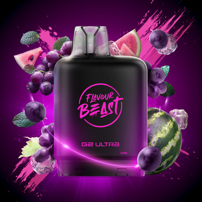 Level X Flavour Beast G2 Ultra - Gleamin' Grape Watermelon Mint Iced