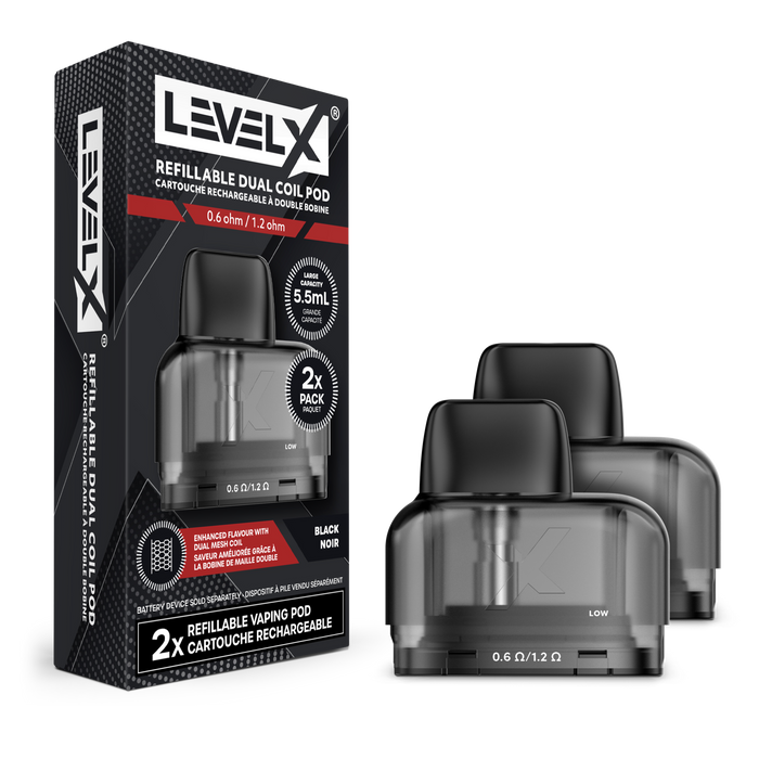 Level X Refillable Pod 5.5mL 0.6/1.2ohm (2 Pack)