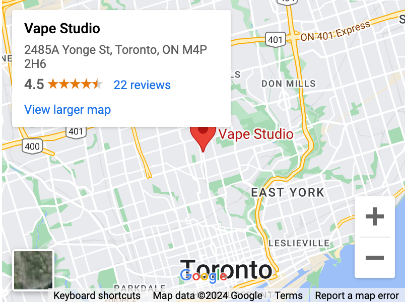 Vape Studio Yonge Street Midtown Location