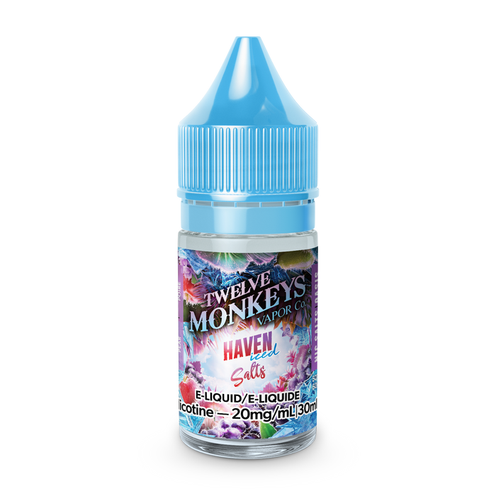 12 Monkeys Salt - Haven Iced 30mL (Grape, Apple, Pear)