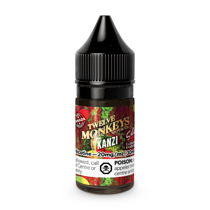 12 Monkeys Salt - Kanzi 30mL (Watermelon, Strawberry, Kiwi)