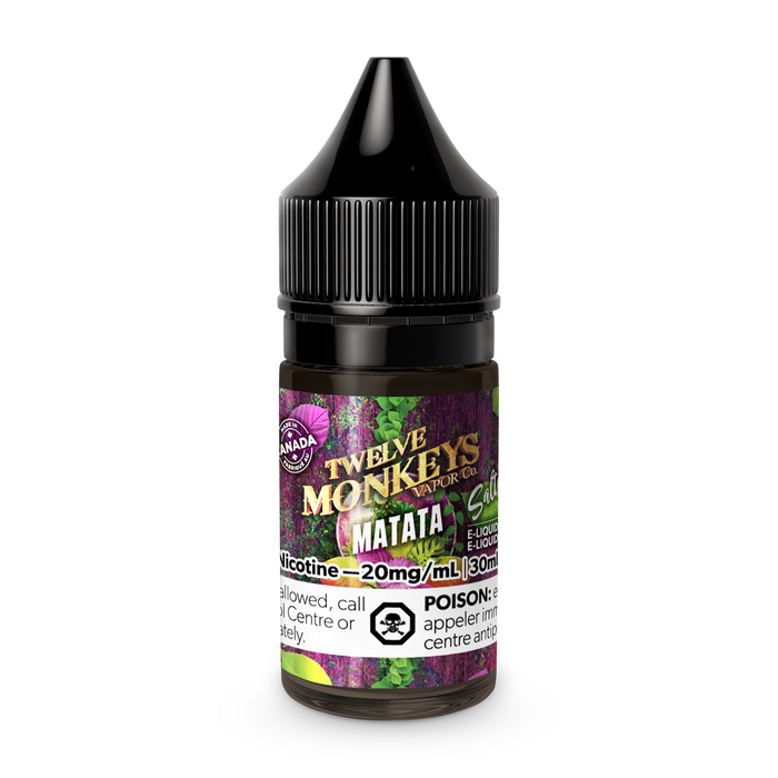 12 Monkeys Salt - Matata 30mL (Grape, Apple)