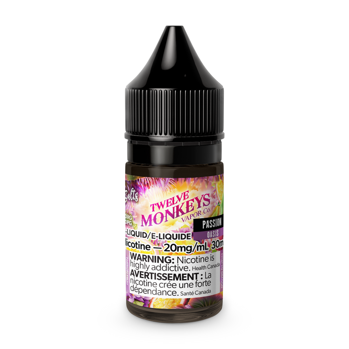 12 Monkeys Salt - Passion 30mL (Dragonfruit, Mango, Passionfruit)