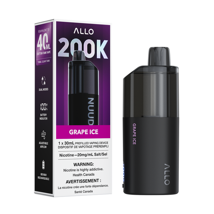 Allo Nuud 200K - Grape Ice