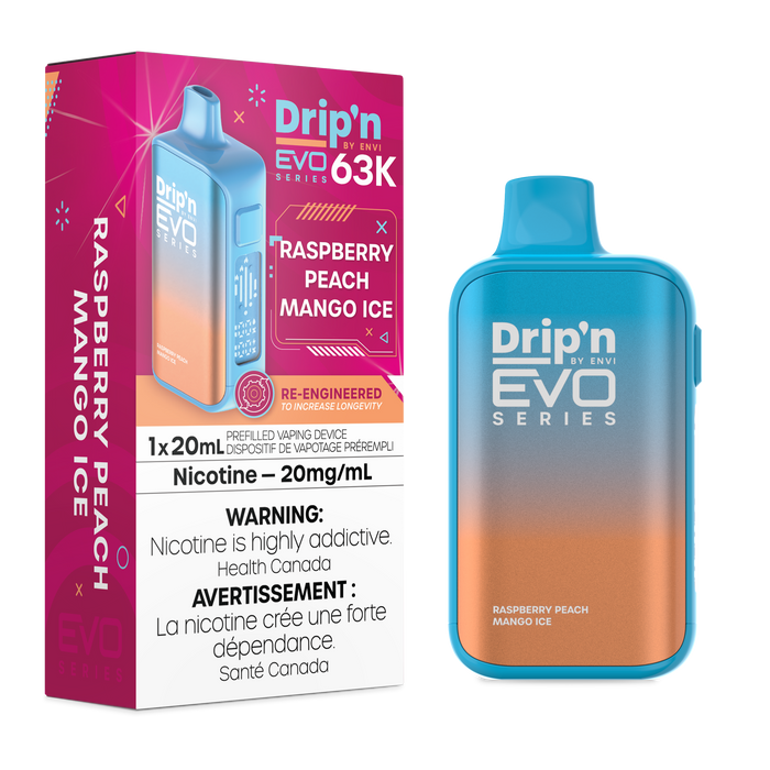 Drip'n EVO 63K - Raspberry Peach Mango Ice