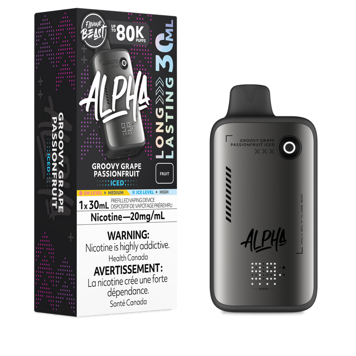 Flavour Beast Alpha 80K - Groovy Grape Passionfruit Iced 20mg