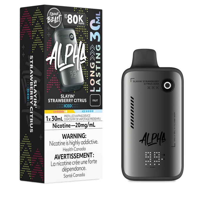 Flavour Beast Alpha 80K - Slayin' Strawberry Citrus Iced 20mg