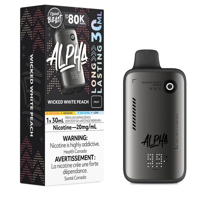 Flavour Beast Alpha 80K - Wicked White Peach 20mg