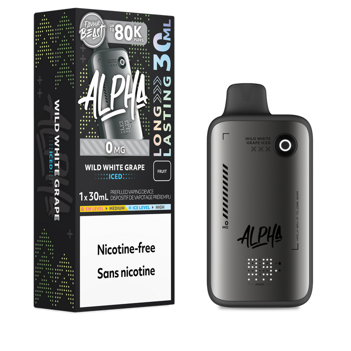 Flavour Beast Alpha 80K - Wild White Grape Iced 0mg