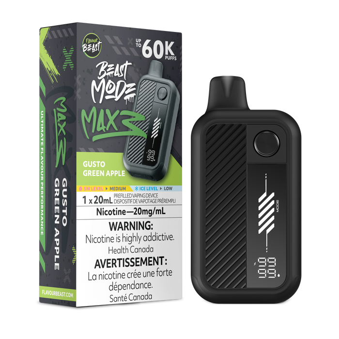 Flavour Beast Beast Mode Max 3 - Gusto Green Apple