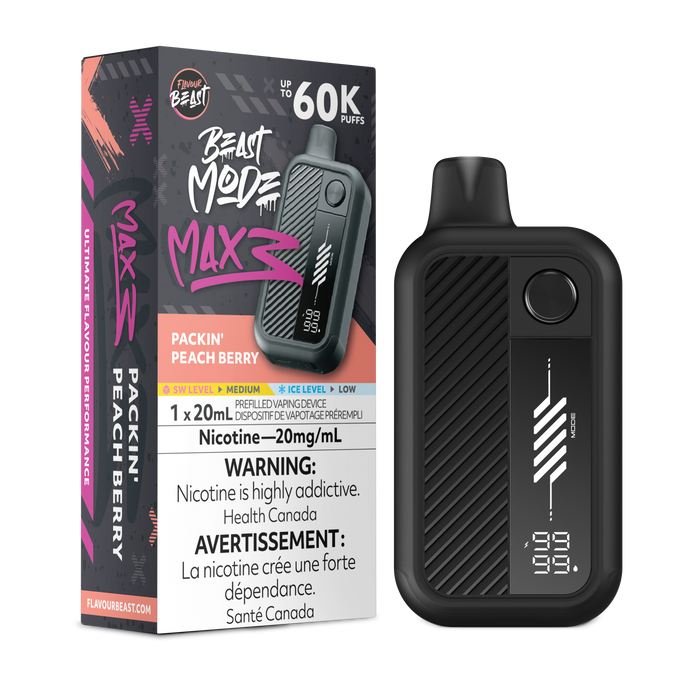Flavour Beast Beast Mode Max 3 - Packin' Peach Berry