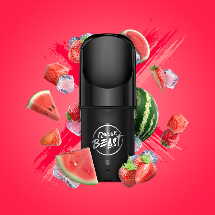 Flavour Beast Pods - Savage Strawberry Watermelon Iced