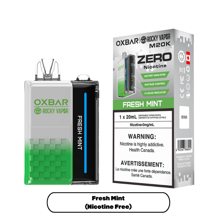 Rocky Vapor Oxbar M20K - Fresh Mint 0mg