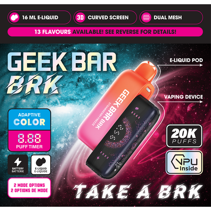 GEEK BAR BRK Pod - Blue Razz Ice