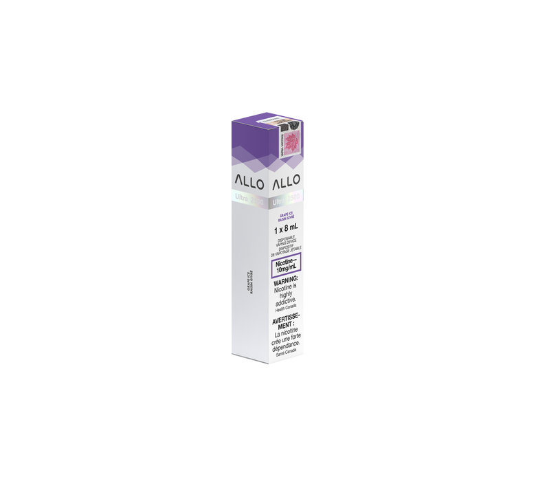 Allo Ultra 2500 - Grape Ice 10mg