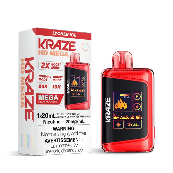 Kraze HD Mega 20K - Lychee Ice