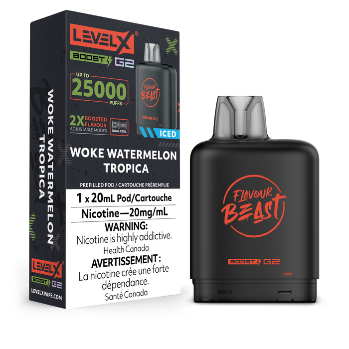 Level X Flavour Beast Boost G2 - Woke Watermelon Tropica Iced