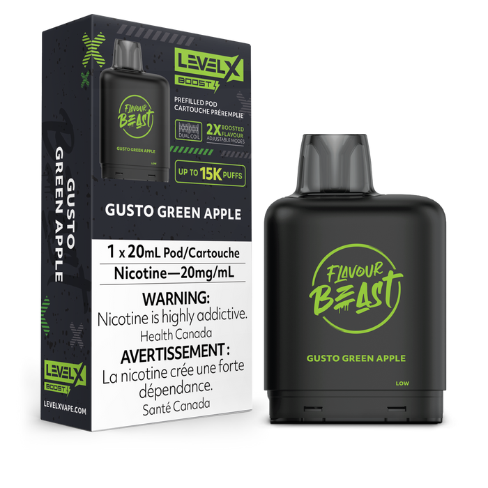 Level X Flavour Beast Boost G2 - Gusto Green Apple