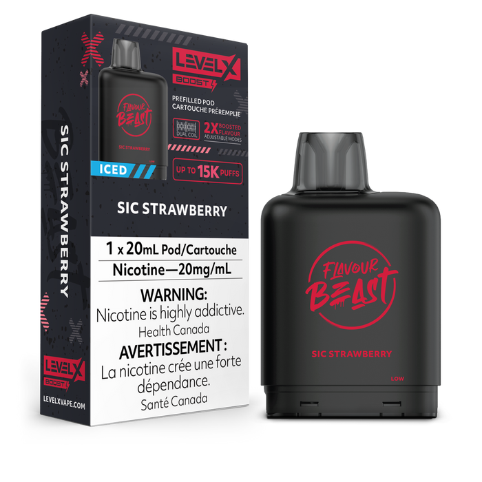 Level X Flavour Beast Boost G2 - Sic Strawberry Iced