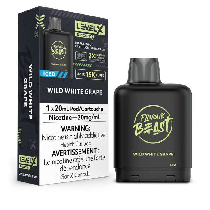 Level X Flavour Beast Boost G2 - Wild White Grape Iced