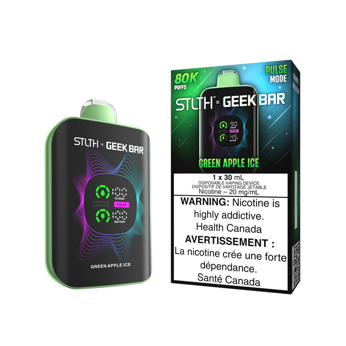 STLTH X GEEK BAR 80K - Green Apple Ice