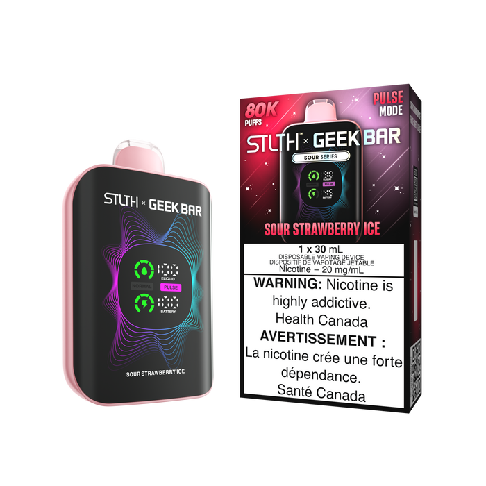 STLTH X GEEK BAR 80K - Sour Strawberry Ice