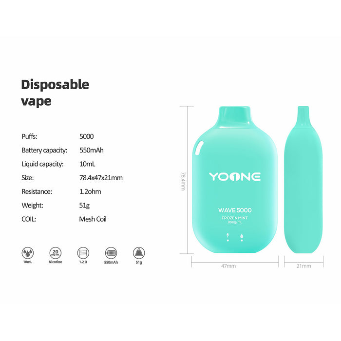 Yoone Wave 5000 - Aloe Grape