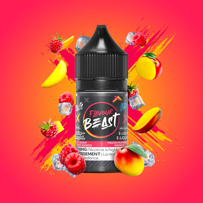 Flavour Beast Salt - Ragin' Razz Mango Iced