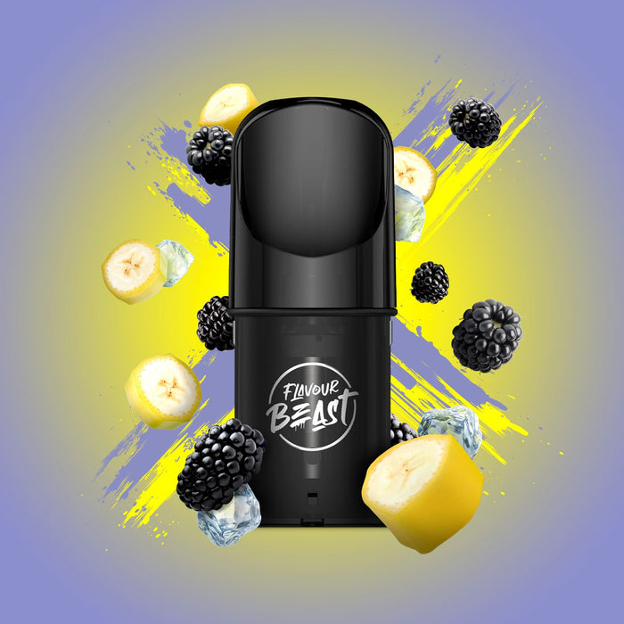 Flavour Beast Pods - Blazin' Banana Blackberry Iced