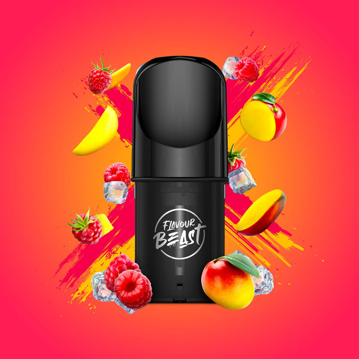 Flavour Beast Pods - Ragin' Razz Mango Iced