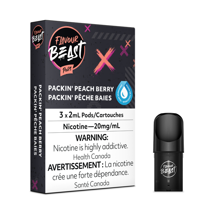 Flavour Beast Pods - Packin' Peach Berry